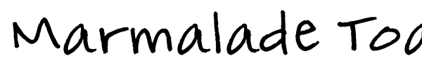 Marmalade Toast font preview